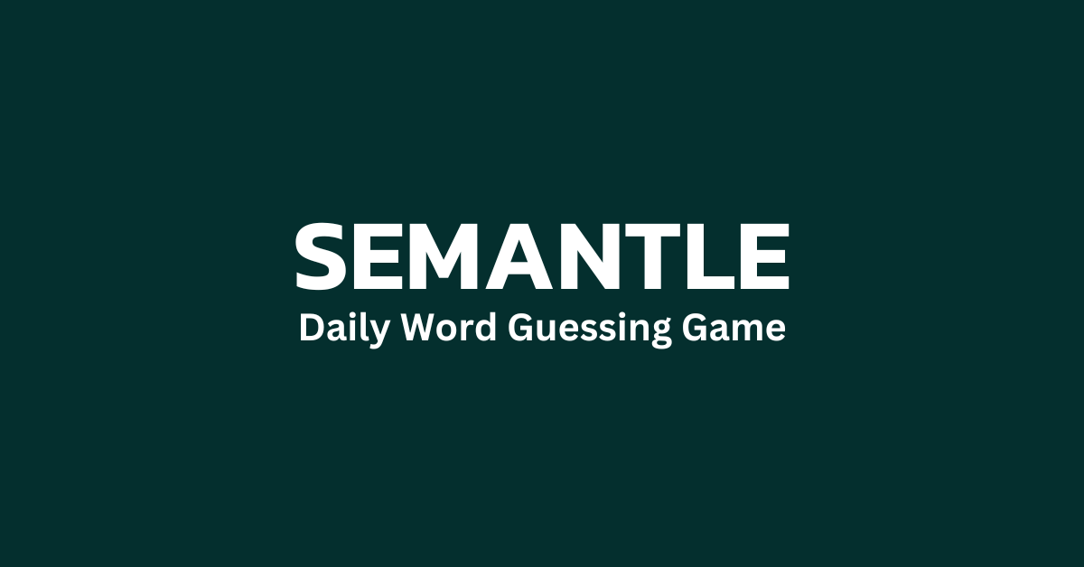 Semantle Answer Today